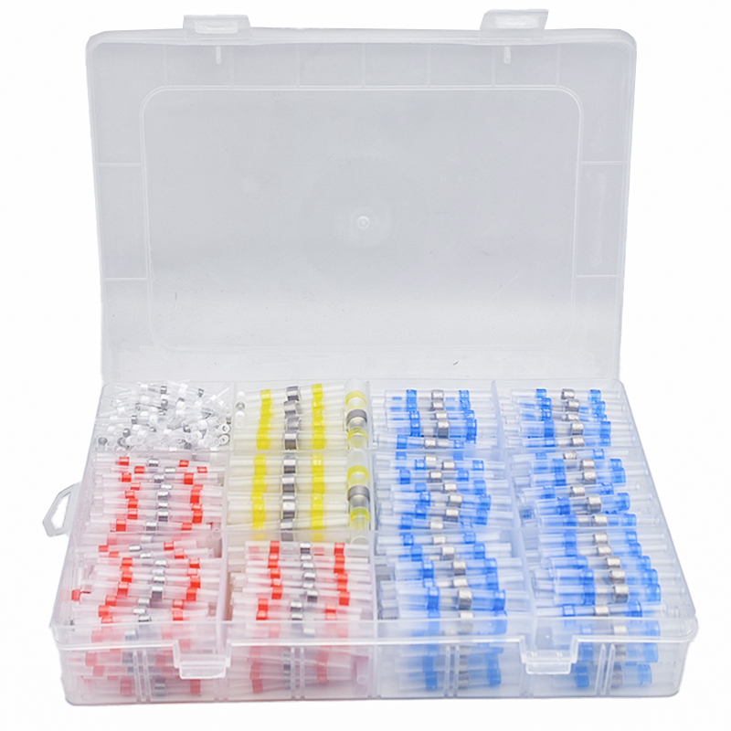 600 Pieces of Sst Pressure-Free Solder Ring Waterproof Terminal Connectors Heat Shrink Tubing Wire Quick Connectors Wiring Tool Sleeves