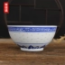 Jingdezhen bát sứ trắng xanh 4,5 / 5/6/9 inch bát cơm gia đình bát phở bát sứ màu xanh và trắng khay đựng đồ ăn Đồ ăn tối