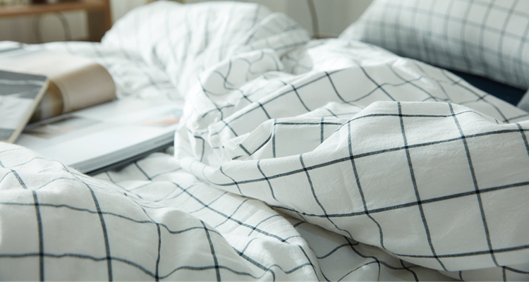 Muji bông rửa giường bông denim quilt 1,8 ba mảnh 1,5 tấm bông siêu mềm khỏa thân - Bộ đồ giường bốn mảnh mền gối