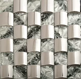 Металлическая мозаика из нержавеющей стали, стеклянный телевизор, головоломка