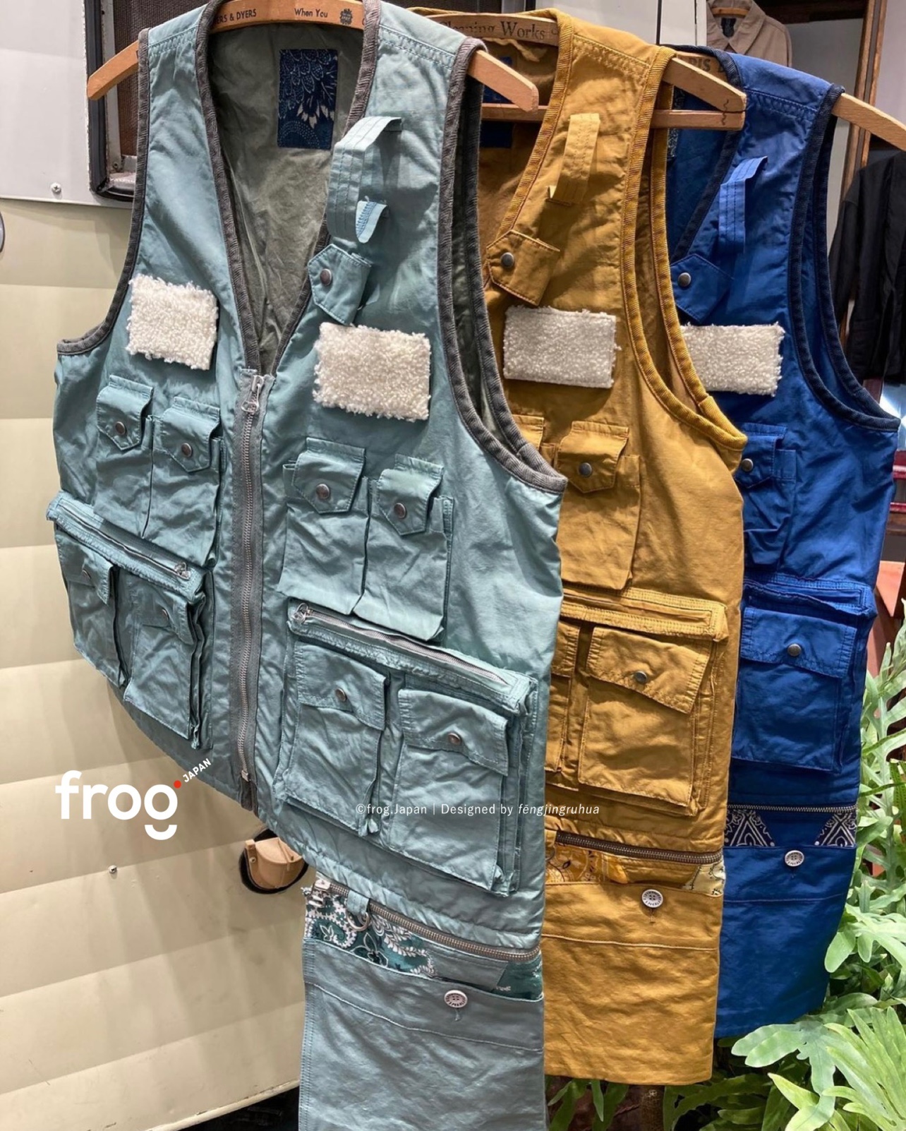 订购VISVIM ICT PILAR FISHERMAN VEST 腰果花渔夫马甲21SS