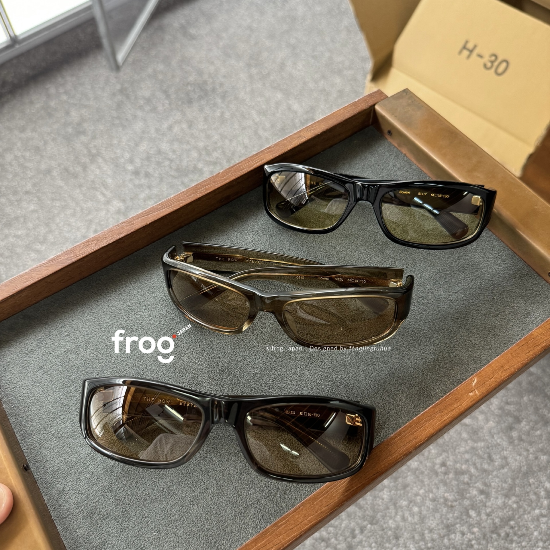 代购The ROW x EYEVAN sunglasses 联名墨镜眼镜手工日本制