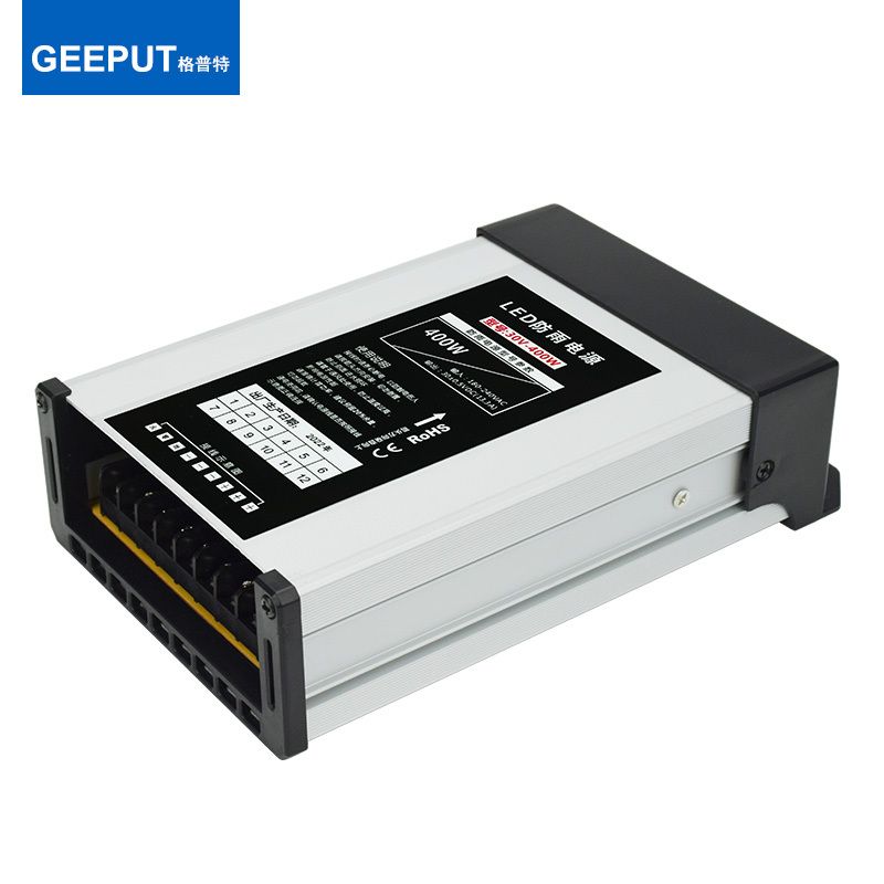 Led Rainproof Switching Power Supply 30V 13.3A 400W Light Box Luminous Characters Light Strip Light Bar 36V48V Transformer