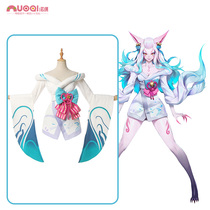 lol League of heroes aver cos clothing soul Lotus open big R Nine-Tailed Demon Fox fallow Spirit Festival cosplay costume