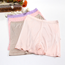  Knitted silk womens underwear mulberry silk silk double-sided comfortable and breathable solid color shorts womens mid-waist boxer briefs