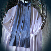 Wide leg pants womens high waist autumn and winter 2020 New loose straight tube bright silk pothole sparkling silk slim trousers