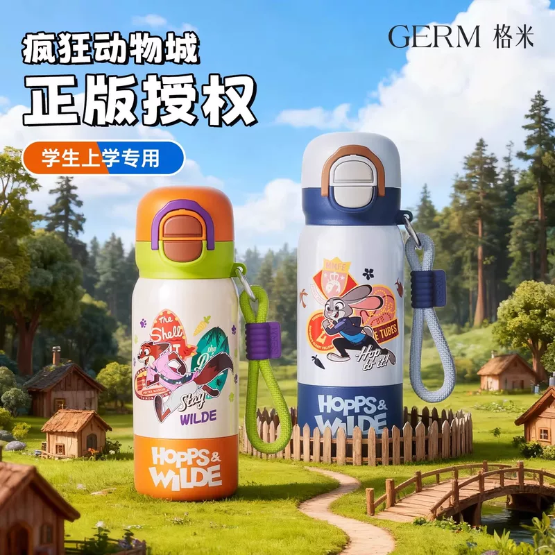 Термос-куб GERM Gimi Zootopia со-бренд Judy Nick, новая соломинка, водяной стакан, рождественский подарок