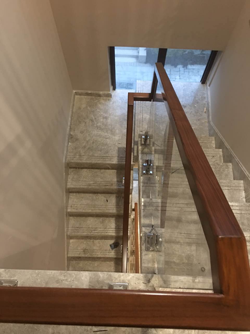 Attic household stairs Stepping threshold Crossing stone Marble bay window sill surface artificial stone Villa duplex floor handrail