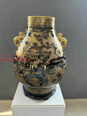 Вазы керамические 九龙金尊 瓷瓶 陶瓷花瓶 王锡良瓷器工艺品