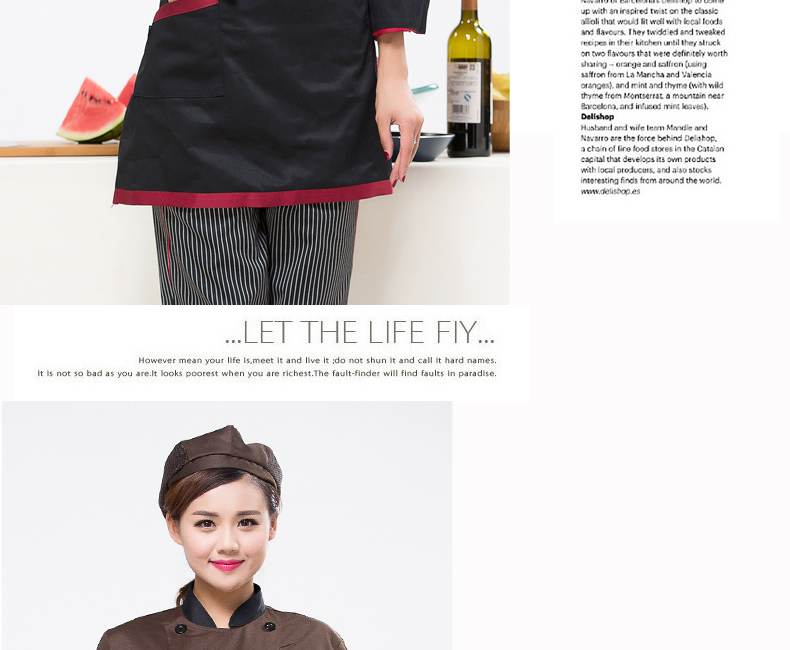 Veste chef cuisinier en polyester - Ref 1910970 Image 54