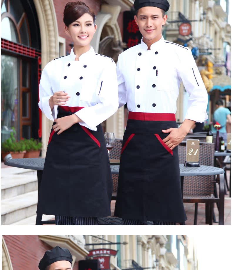 Veste chef cuisinier en polyester - Ref 1910969 Image 63