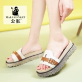 Летние сандалии, спортивная обувь для отдыха на платформе, универсальные слайдеры