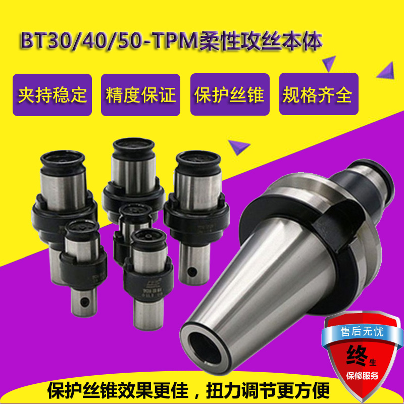 Flexible telescopic tapping screw shank BT30 40 50-TPM316 830 torsion protection collet Anway universal