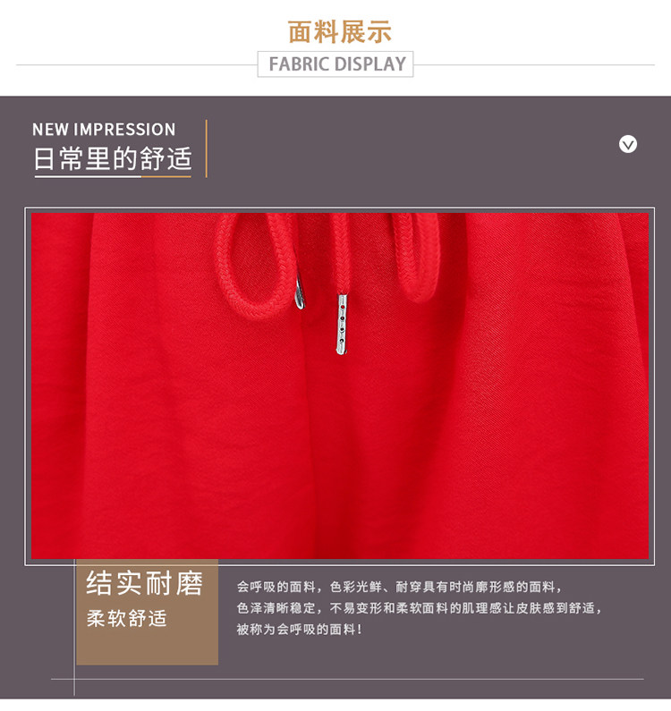 A two-piece set of loose short-sleeved, casual shorts and fashionable running wear for women in summer is trendy pic 8
