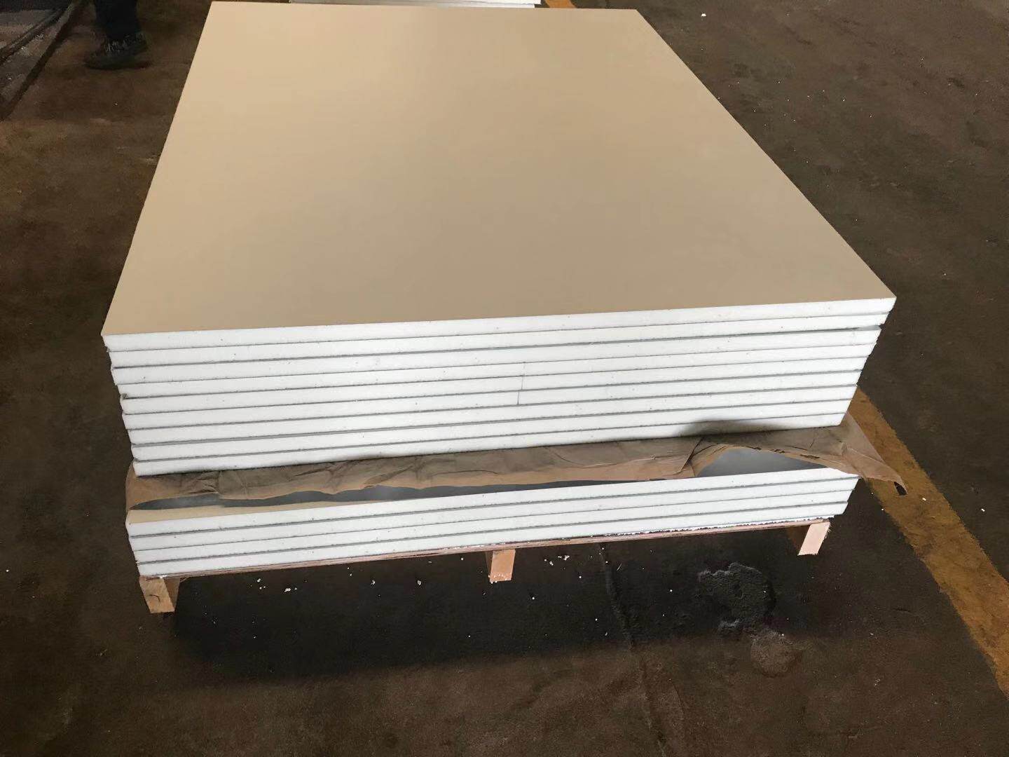 Direct sales 30MM polyurethane insulated clamping core plate PU colour steel plate purifying composite fireproof plate soundproof plate-Taobao