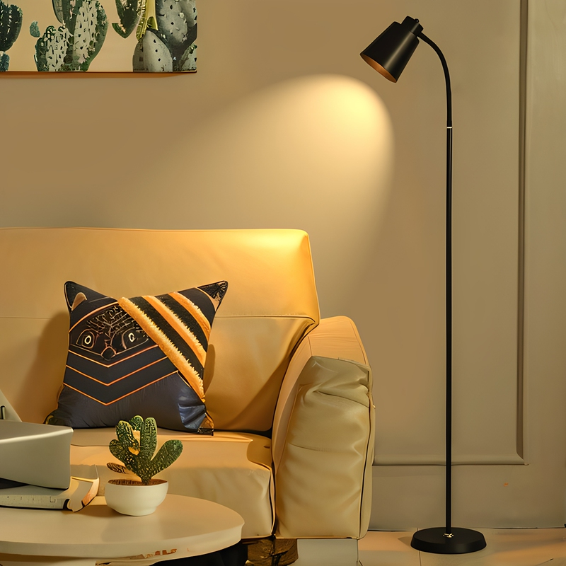 Living Room Simple Modern Bedroom Floor Lamp Led Eye Protection Nordic ins Style Study Retro Reading Lamp Living Room Simple Modern Bedroom Floor Lamp Led Eye Protection Nordic ins Style Study Retro Reading Lamp