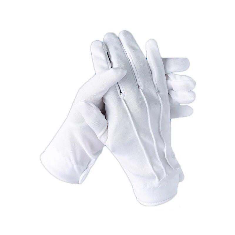 Gloves White Cotton Yarn Performance Gift Instrument Protocol Duty Dedicated Thin and soft and comfortable with Zi Spot