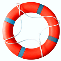 Marine professional life buoy adult 2 5KG life-saving swimming ring thickened solid national standard plastic 5556