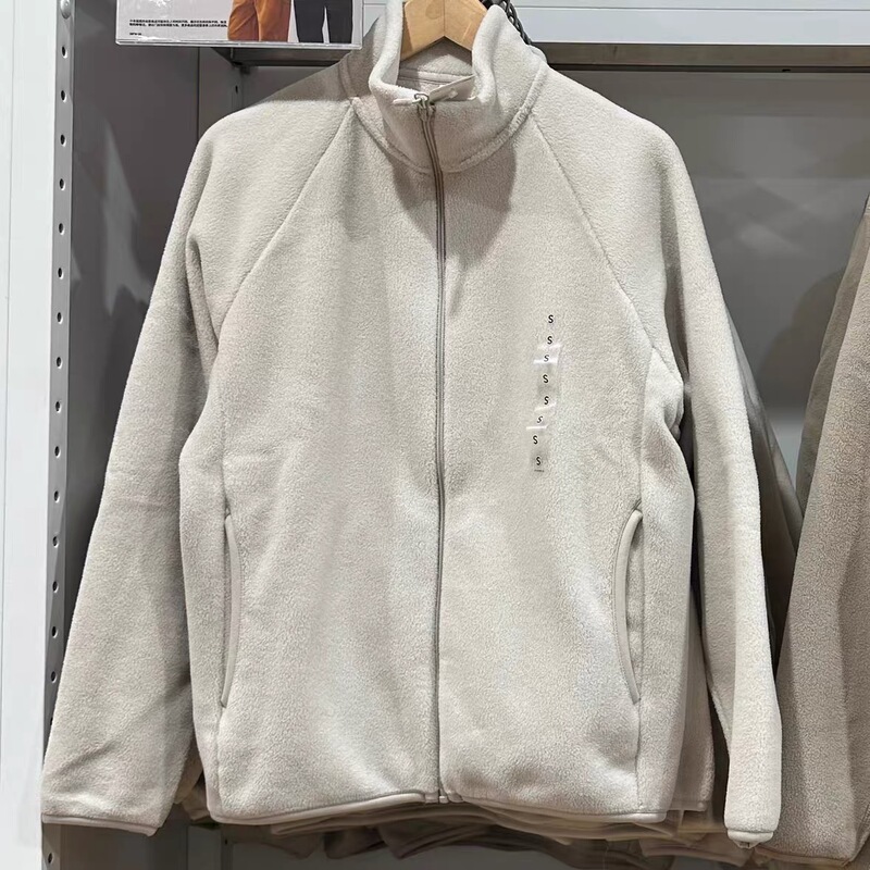 Uniqlo Men's Fleece Zip-Up Jacket Fleece Sweatshirt Coat Raglan Long Sleeve 479792 469955 Uniqlo Men's Fleece Zip-Up Jacket Fleece Sweatshirt Coat Raglan Long Sleeve 479792 469955