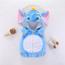 Baby childrens clothes autumn and winter clothes thick vest waistcoat shoulder Winter Childrens clip Cotton horse clip male and female baby coat vest