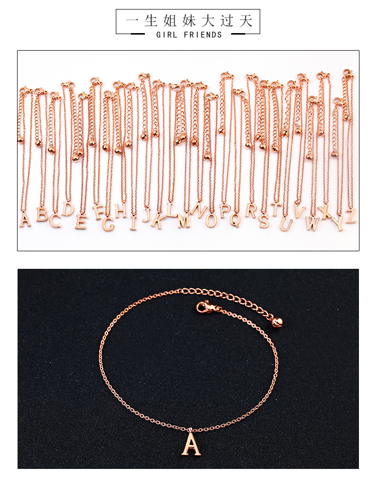 Mo Shang phiên bản Hàn Quốc mạ vàng hồng 18k chuông vàng vòng chân vàng nữ chân hoang dã chuỗi đôi quà tặng trang sức vòng chân phong cách tây âu