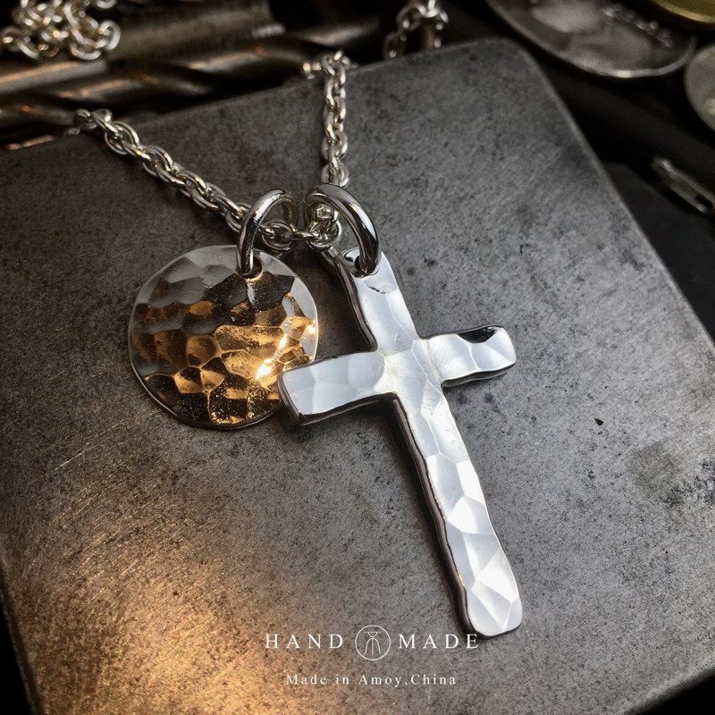 UNEND silversmith Ahao handmade sterling silver fashion cross pendant ampjapan bwl style pendant