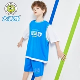 Бамблби, детский дышащий спортивный комплект, дышащие легкие и тонкие шорты для мальчиков, штаны, детская одежда, коллекция 2021, короткий рукав