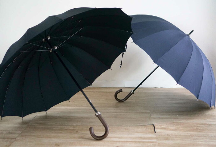 Japan's Koomiya Store Wind and Rain Umbrella Black Dark Blue Umbrella