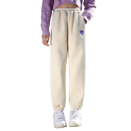 Зимние штаны, утепленный детский вельветовый пуховик