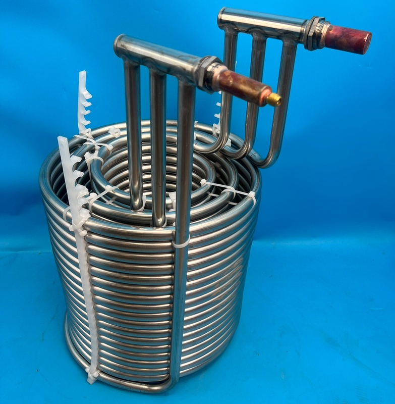 Industrial Chiller 3P5P10P Manufacturer-Specific 304 Stainless Steel Refrigeration Coil Evaporator Heat Exchanger Cooler
