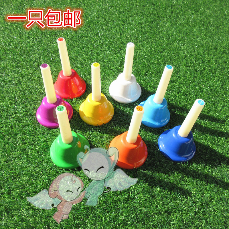 Promotion Orff Early teaching instrument 8 Sound Eight-tone class bell melody bell Toy Shake sound sensation Clock Puzzle Enlightenment