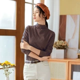 红念女装秋季长袖T恤女春秋2021年新款修身显瘦文艺气质条纹上衣