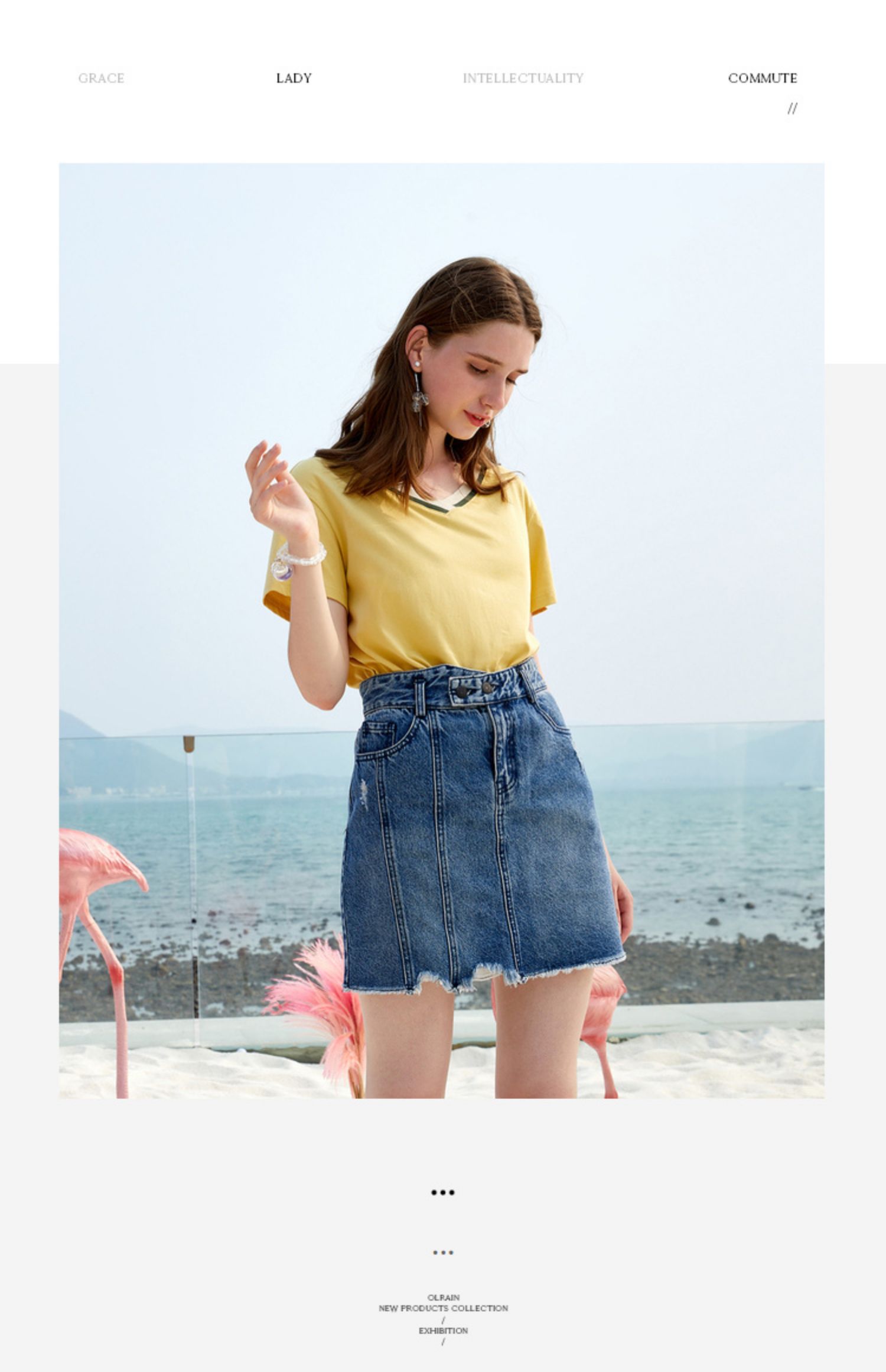 Áo len nữ mùa hè 2019 mới của phụ nữ Áo phông ngắn tay cổ chữ V dành cho nữ - Áo phông áo thun nữ tay lỡ