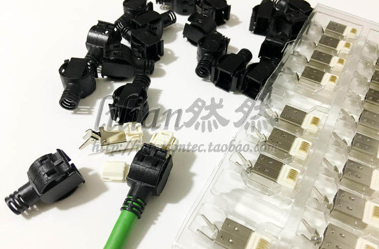 Schneider LXM32 servo motor encoder RJ45 connector VW3M2208 servo drive plug