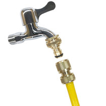 Full copper car wash water gun connector accessories Faucet conversion head four points six points water pipe quick connection Washing machine water pipe connection