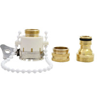 Three-in-one car wash multi-function joint Water pipe copper joint Quick joint car wash water gun hose Washing machine universal