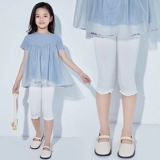 Детские тонкие штаны, шелковые шорты, леггинсы, белая подходит с юбкой, подходит для подростков