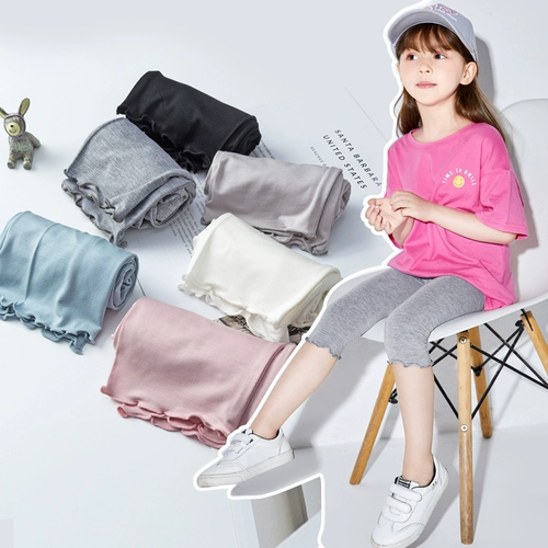 Детские тонкие штаны, шелковые шорты, леггинсы, белая подходит с юбкой, подходит для подростков