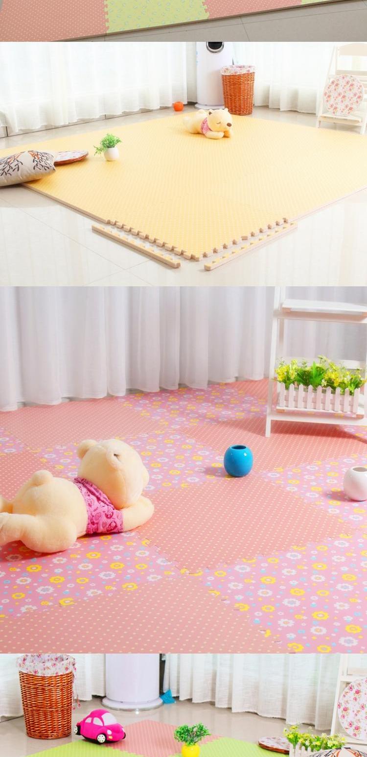 Bọt sàn mat phòng ngủ nhà lớn tăng dày dễ thương khảm vườn châu Âu hộ gia đình màu hồng mat mat - Thảm sàn thảm đá