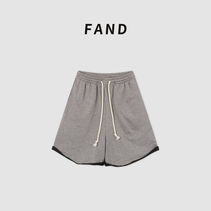 Fand Brand [Bc] 26Th Anniversary Couple's Summer Two-Tone Loose Slimming Wide-Leg Mid-Length Shorts Five-Point Shorts