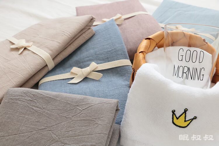 Cặp gối bông Bông giặt bông Vỏ gối đơn sắc tố sọc kẻ sọc thoải mái bọc gối goi cao su
