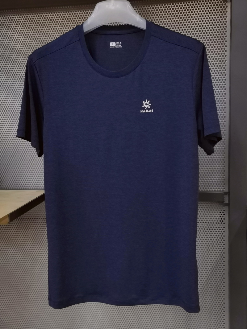 22 Calle stone men's men's speed dry T-shirt outdoor sports casual running function antibacterial round collar short sleeve cloud shadow 131-Taobao