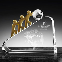 Unity, Cooperation, Win-Win Trophy, Medal, Team Award, Outstanding Team Crystal Commemorative Plaque, Company Annual Meeting Gift