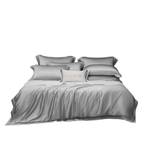 Luolai Home Textiles Official Flagship Store New Heavy Silk Four-piece Set of Sheets and Quilt Covers Spring and Autumn Bedding Sets