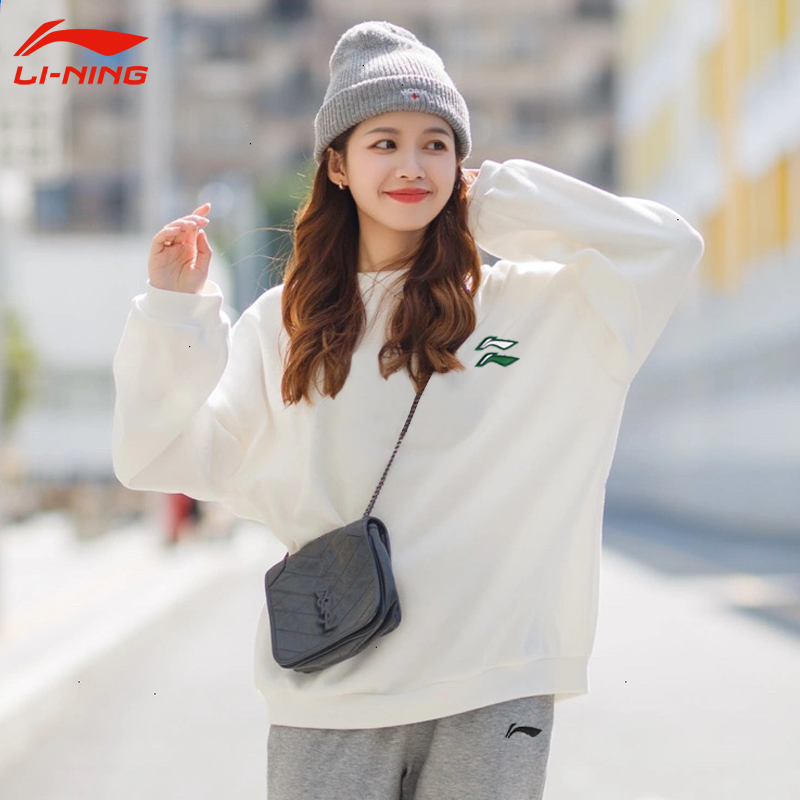 Li Ning Sweater female round - collar thin - headed coat men 2022 spring wind - proof couple sportswear