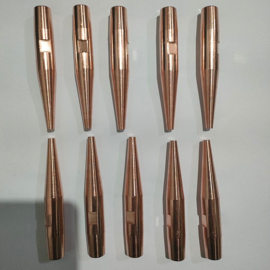 Annual promotion Spot welding electromechanical pole electrode head Spot welding head touch welding head Flat head electrode Phi 16*60MM