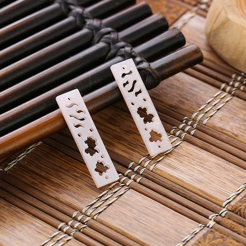 2 1 Часть 1 гобо DIY Уксусная кислота имитация раковина Полово 7*30 мм подвесные лист древний стиль 簪 Материал головной убор аксессуаров