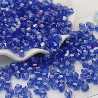 4 -миллиметровый бриллиант AB 50 кусочков средний синий