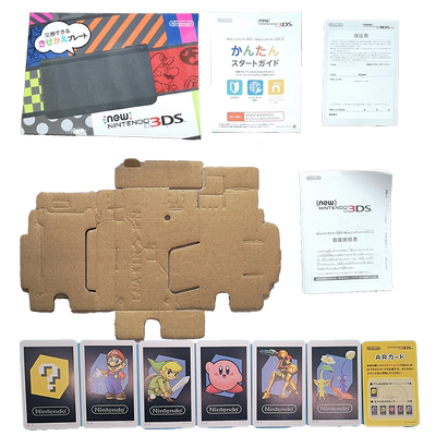 New3ds Carton New маленькая трехкратная упаковочная коробка коробки цвета белая упаковочная коробка с руководством по проверке