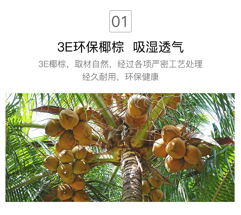Cựu liệu dừa xanh cọ nệm Thủ túi độc lập nệm lò xo 1,5 1,8 m trên cả hai mặt với phòng ngủ cứng và mềm - Nệm giá nệm cao su non